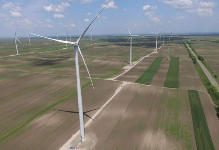 Vetropark &quot;Alibunar&quot; je prvi izgrađeni vetropark u Srbiji sa priključkom na prenosni sistem električne energije, ukupne snage 42 megavata